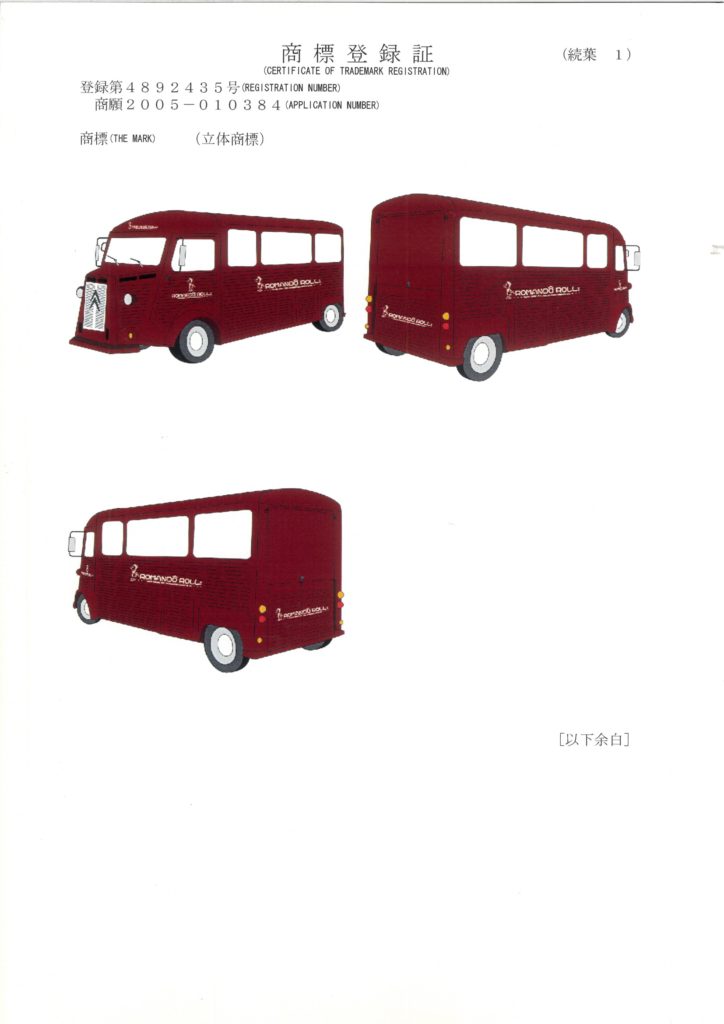 移動販売車 立体商標図